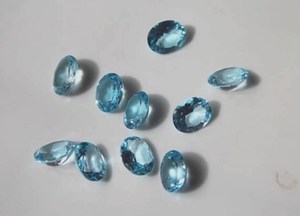 Topacio Azul Cielo Ovalado de Calidad Increíble, Hermoso y Natural, Precio al por Mayor, para la Elaboración de Joyería Festiva - Product Image 5