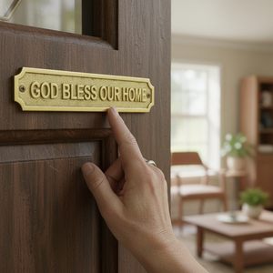 Custom Engraved Solid Brass Plaque Personalized Metal <b>Name</b> <b>Plate</b> Door Sign House Address Sign Vintage Antique Bronze Finish D2 - Product Image 3