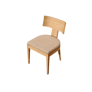 Modern <b>Teak</b> Wood Dining <b>Chair</b> Upholstered Seat Wooden Side <b>Chair</b> for Dining Room Villa Hotel - Product Image 2