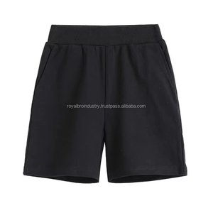 Vente en gros de shorts pour garçons en coton éponge 100% vierge taille courte avec cordon de serrage personnalisé Shorts de gymnastique respirants Shorts en coton - Product Image 4