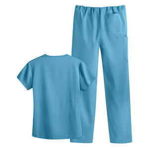 Tenue médicale professionnelle unisexe à manches courtes, ensemble pantalon jogger, avec coutures durables et détection d'aiguilles écologique - Product Image 5