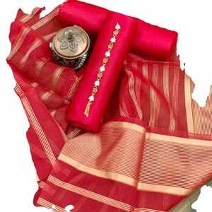 2021 Shamoos alta moda seda Sari verano gasa Formal para adultos niñas para bodas fiestas indio pakistaní Salwar Kameez - Product Image 1