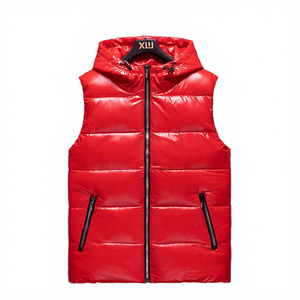 Gilet matelassé unisexe respirant et isolant avec fermeture éclair, auto-chauffant au graphène, à capuche, sans manches, pour l'hiver, 100% - Product Image 4