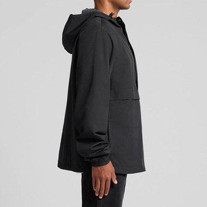 Wholesale Custom Outdoor Sports Windbreaker <b>Jacket</b> Fashion Hooded <b>Men's</b> <b>Lightweight</b> <b>Rain</b> Resistant Waterproof Windbreaker <b>Jacket</b> - Product Image 3