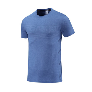 Camiseta Deportiva Personalizada de Alta Calidad, Secado Rápido, MOQ Bajo, para Hombre, Manga Corta, Malla Sólida, Uniforme Estilo USA, Hecha de Poliéster/Algodón - Product Image 5