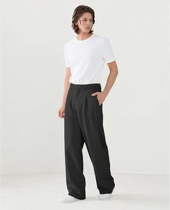 กางเกงลำลองผู้ชาย Omni Slacks ทรงหลวมพร้อมห่วงร้อยเข็มขัด กางเกงทำงานทรงสบาย ใส่ได้ทุกวัน - Product Image 1