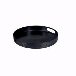 Modern Luxury Circular Serving Tray <b>White</b> Enamel Decorative Plates Hotel Wedding Party Metal Cake Snack Fruit Dish Coffee Tray - Product Image 4