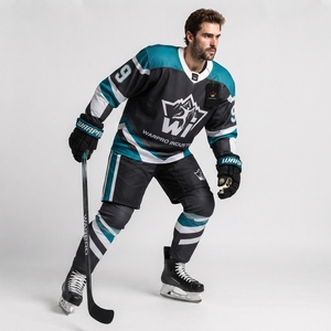 Uniforme de Hockey sobre Hielo, Sublimado por Completo, Conjunto de Equipo de Primera Calidad, Jersey y Pantalones, Tela Transpirable y Resistente para Jóvenes y Adultos - Product Image 5