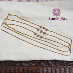 Fashion Body Chain with Three Pendant Balls - Product Image 2