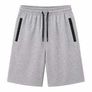 Shorts d'été personnalisés pour hommes 2026 avec logo, en coton uni et tissu lisse, multicolores, avec service OEM - Product Image 4