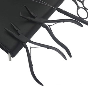 Pinzas Profesionales de Acero Inoxidable de Grado Quirúrgico de Color Sólido para Extensiones de Cabello, Uso Comercial en Salón, Duraderas y Precisas - Product Image 5