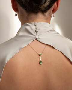 Collar con Colgante de Diamante Verde de Lujo, Oro Sólido de 18k con Acento de Diamante, Certificado IGI, Joyería Fina para Mujer, OEM, ODM, Venta al Por Mayor - Product Image 4