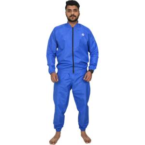 Ensemble de survêtement en polyester personnalisable pour homme, veste coupe-vent deux pièces, bleu, fermeture éclair, séchage rapide, coupe-vent, été - Product Image 5