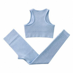 High Quality Women Yoga Set Custom <b>Lace</b> 2-Piece Gym Fitness Wear Customise Printing Lightweight <b>Elastic</b> Waist Soft Breathable - Product Image 6