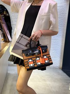 Bolsa de Mano de Lona Sostenible 2026, con Estampado de Casa, Gran Capacidad, para Viajes de Fin de Semana, Playa, para Mujer - Product Image 3