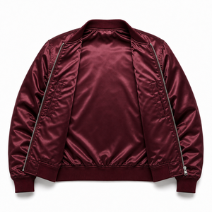 Personalized Satin Bomber <b>Jacket</b> Custom Embroidery <b>Mens</b> Wholesale Team College Streetwear Clothing Manufacturer - Product Image 6