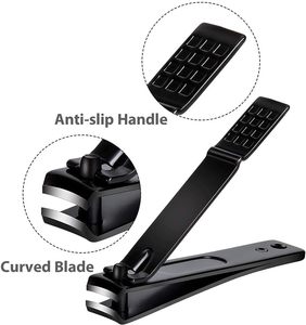 Lot de 2 coupe-ongles robustes en acier à haute teneur en carbone, à mâchoires larges, pour ongles épais et incarnés, nouveau design - Product Image 6