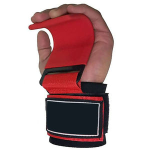 Crochets de musculation avec support pour poignets, design antidérapant, poignée réglable, compression, accessoires de musculation pour la salle de sport - Product Image 6