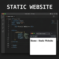 Statik Web Sitesi Tasarım ve Geliştirme Hizmetleri Hızlı Güvenli Duyarlı İş Web Sitesi Çözümleri