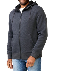 Sudadera con capucha informal con cremallera para hombre - Product Image 3
