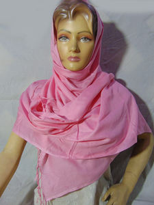 Lot en gros de foulards hijab longs unis en rayonne faits à la main, couleur unie, style indien, foulards en soie, accessoire d'été pour femme - Product Image 4