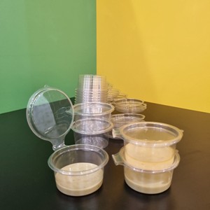 Super Quality Factory Customized Restaurant Take Out Disposable To Go Sauce <b>Container</b> PET plastic Sauce Cups 2oz with highed lid - Product Image 3