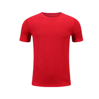 T-shirt de sport uni en maille pour homme, coupe ample, respirant, 100 % coton, avec motif musculaire, idéal pour la course et la gym – Vente en gros