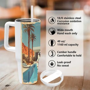 40oz <b>Large</b> Capacity Tumbler Stainless Steel Insulated Travel <b>Mug</b> for Outdoor Adventures - Product Image 5
