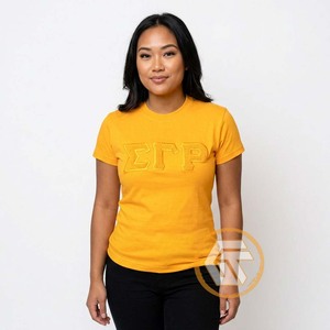 เสื้อยืดคอกลมคุณภาพสูง ผ้าฝ้ายเจอร์ซีย์ แขนสั้น ระบายอากาศได้ดี เป็นมิตรกับสิ่งแวดล้อม เหมาะสำหรับฤดูร้อน Sigma Gamma Rho - Product Image 4