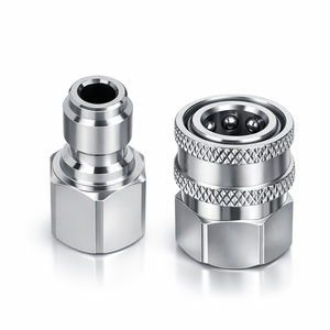 3D เทคโน นิว 1/4" ข้อต่อทองเหลืองแบบเร็วสำหรับเครื่องฉีดน้ำแรงดันสูง อะแดปเตอร์ QD น้ำหนัก 0.03 กก. - Product Image 2