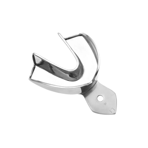 Plateaux et récipients d'empreinte dentaire pour dents supérieures et inférieures, en acier inoxydable, manuels, certifiés MOL CE, équipement dentaire - Product Image 1
