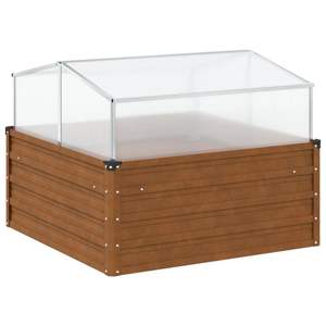 Jardinera de Acero Resistente a la Intemperie de 39.4x39.4x30.3 Pulgadas, Macetas y Jardineras de Acero Envejecido - Product Image 2