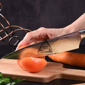 Couteaux de chef en acier damas faits à la main, qualité supérieure, prix bas, directement de l'usine - Product Image 3