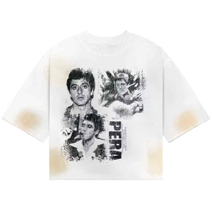 เสื้อยืดลายกราฟิกสำหรับผู้ชายและผู้หญิง พิมพ์ลายตามสั่ง เสื้อผ้าลำลองแนวสตรีท คอกลมทรงโอเวอร์ไซส์ เสื้อยืดพิมพ์ลายตามสั่งสำหรับผู้ชายและผู้หญิง - Product Image 1