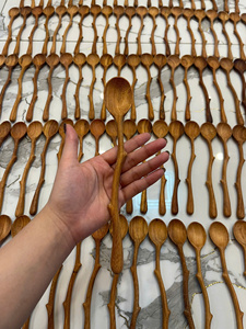 Hot Price Flower Spoon Coffee Mixing Wooden Spoon Dong Nai Aria Model for Kitchen Dining <b>Table</b> Parties by 99 Gold Data - Product Image 4