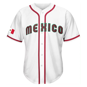 Camiseta de Béisbol de México, Cómoda y Transpirable, Personalizable con Sublimación OEM, Jersey y Camisetas de Béisbol para Hombre - Product Image 2