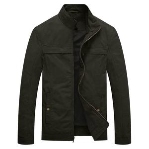Chaqueta lavada de lona de algodón de alta calidad, ropa de trabajo para hombre, chaquetas holgadas de talla grande con múltiples bolsillos y cremallera para hombre, chaquetas para hombre - Product Image 1