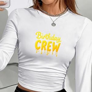 Camiseta manga larga moda mujer Birthday CREW - Product Image 3