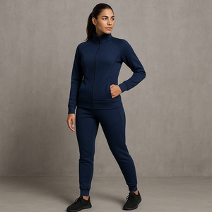 Chándal Deportivo Ajustado y Elegante con Estampado Vintage, de Poliéster y Elastano, Transpirable, Absorbente de Sudor, para Correr, Entrenar, Hacer Ejercicio, para Invierno - Product Image 3