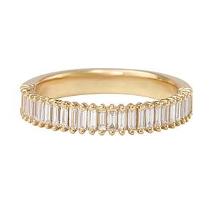 Women's Emerald Cut <b>Diamond</b> <b>Ring</b> In 14K Gold Classic Style Engagement - Product Image 1