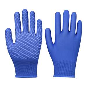 Gants de sécurité en polyester à points antidérapants en PVC 7G 13G, poignets tricotés, sans poudre, non stériles, pour la manutention et l'emballage, Vietnam - Product Image 1