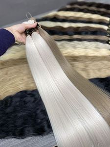 Donante único Mejor calidad 100% Cabello humano Genius trama Nuevo estilo con 100 gramos a granel para todos los colores de teñido - Product Image 6