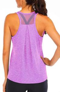 Camisetas deportivas sin mangas para mujer al por mayor, de ajuste holgado, espalda cruzada, para gimnasio, entrenamiento, yoga, correr, fitness, de secado rápido, con cierre frontal. - Product Image 5