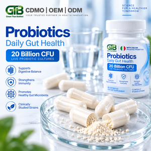 Capsules de probiotiques en marque blanche 20 milliards d'UFC Enzymes digestives prébiotiques Formule personnalisée OEM ODM Vente en gros - Product Image 2