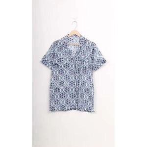 ชุดนอนผ้าซาตินพิมพ์ลายดอกไม้ด้วยมือ ผ้าฝ้ายแท้ ระบายอากาศได้ดี สไตล์ลำลองสำหรับผู้หญิง ชุดฤดูใบไม้ร่วง เอวยางยืด ปกคอเสื้อพับได้ รุ่นปี 2026 - Product Image 1