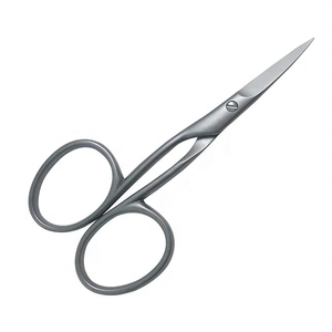 Stainless Steel <b>Cuticle</b> Scissors Straight Blade Sharp Tip Round Hole Black White Speckled Handle Beauty <b>Tools</b> for Adults Durable - Product Image 1