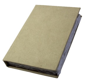 Carnet à couverture en papier de chanvre rigide, fait main, avec bords naturels, en coton recyclé, best-seller - Product Image 2