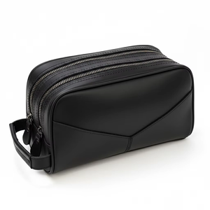 Nouvelle Arrivée Trousse de Toilette de Voyage de Luxe à Double Compartiment, Trousse de Rasage Étanche Unisexe Vintage pour Hommes 2026 - Product Image 3