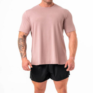 Camiseta Deportiva de Manga Corta, 100% Algodón, Transpirable, Ecológica, para Gimnasio, Verano, Corte Ajustado, Fabricante OEM/ODM - Product Image 3