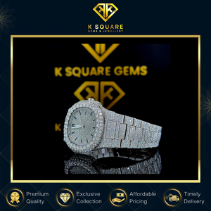 ผู้ส่งออกขายส่งคุณภาพสูง นาฬิกาข้อมือควอตซ์อัตโนมัติแบบอนาล็อก สำหรับทุกเพศ สายแก้วมอยส์ซาไนต์ กันน้ำ 3 เมตร หรูหรา - Product Image 4